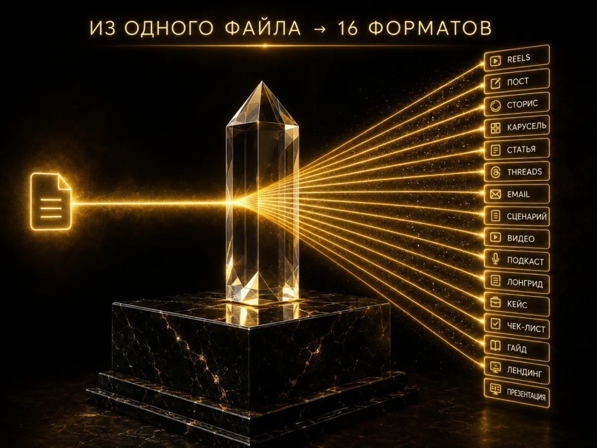 16 форматів контенту з одного файлу