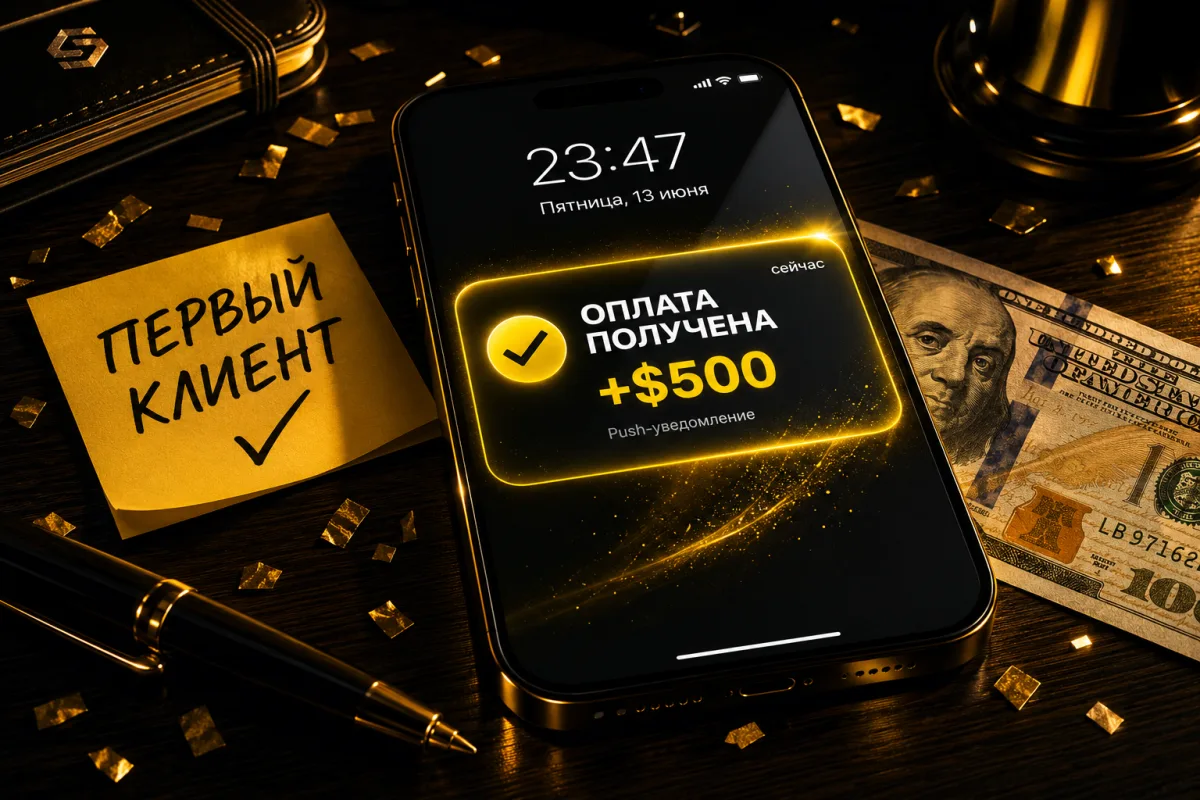Перша оплата від клієнта
